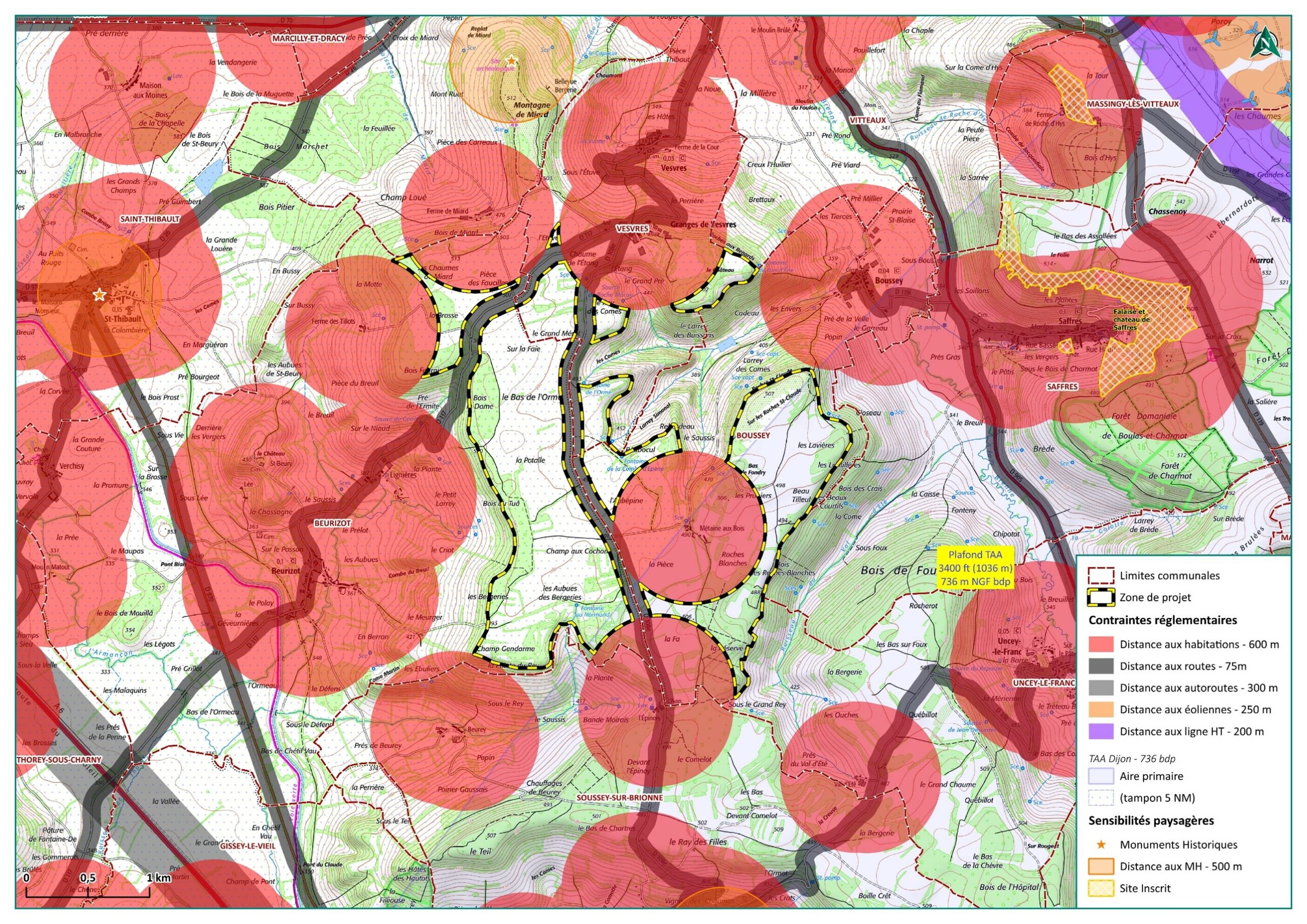 carte des contraintes